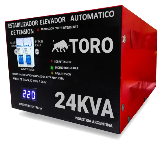 elevador y estabilizador de tension para hogar, oficinas o industrial. Proteccion para electrodomésticos y equipos electronicos.